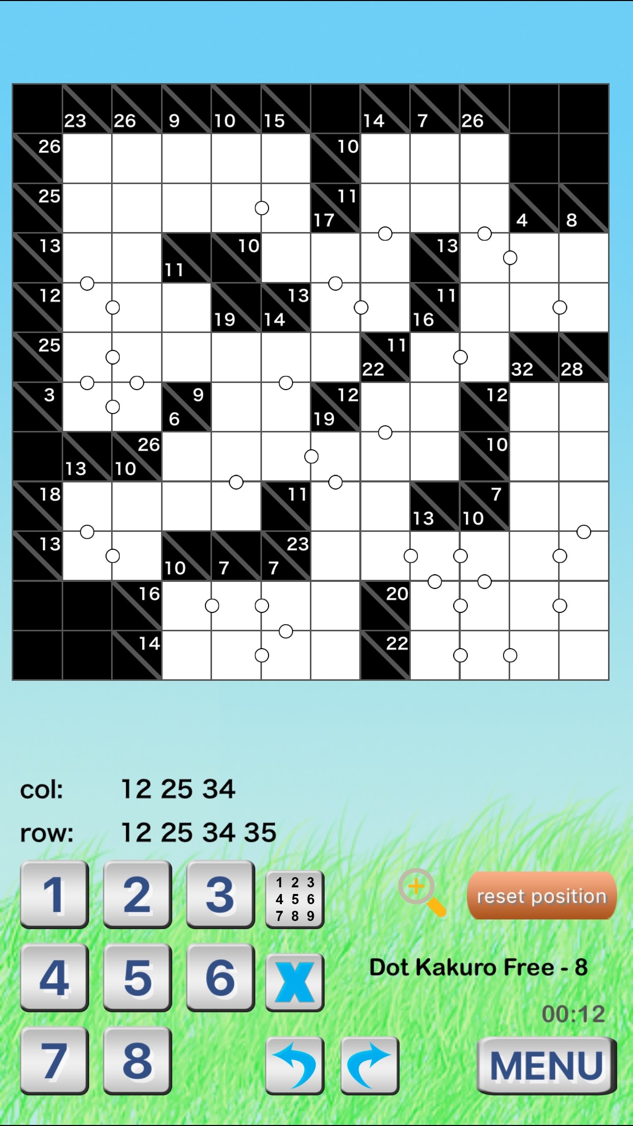 Kakuro Challenge For IOS Cross Sums Logic Puzzle