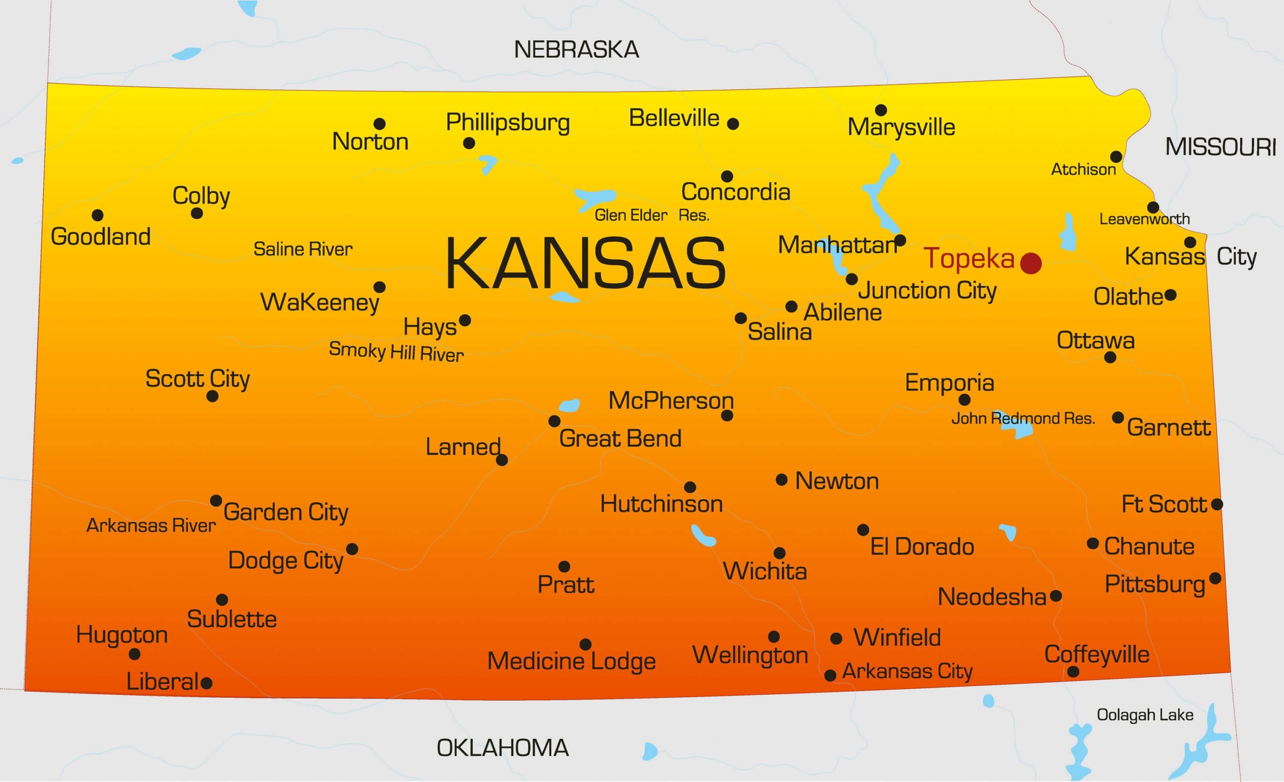 Kansas Map Guide Of The World Worksheets Library