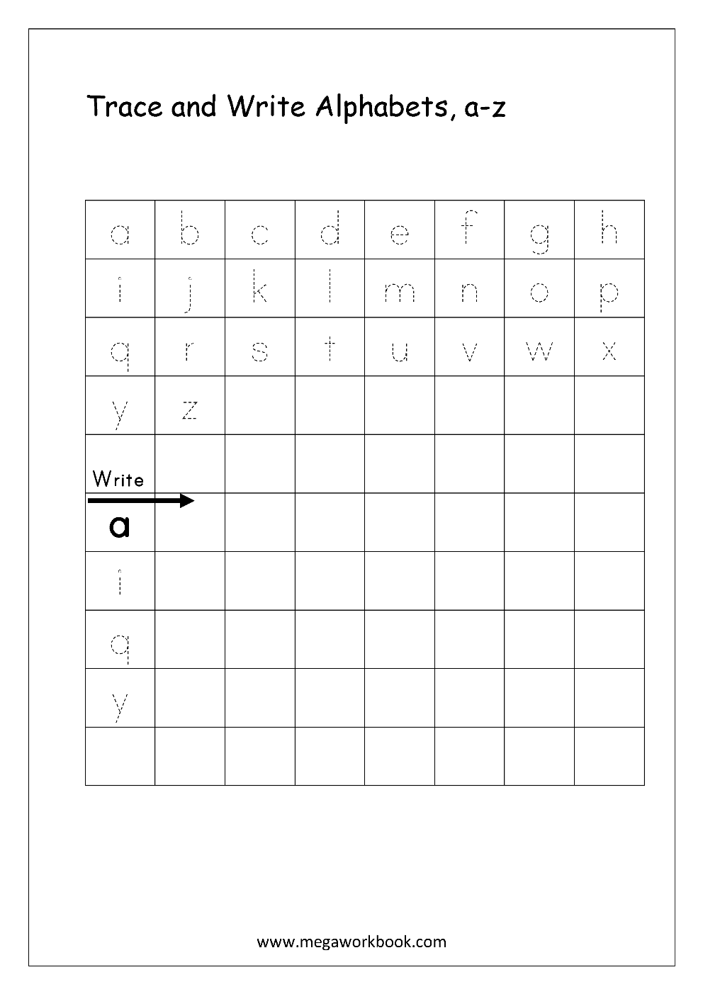 Kindergarten Alphabet Worksheets Free Printable Alphabet 