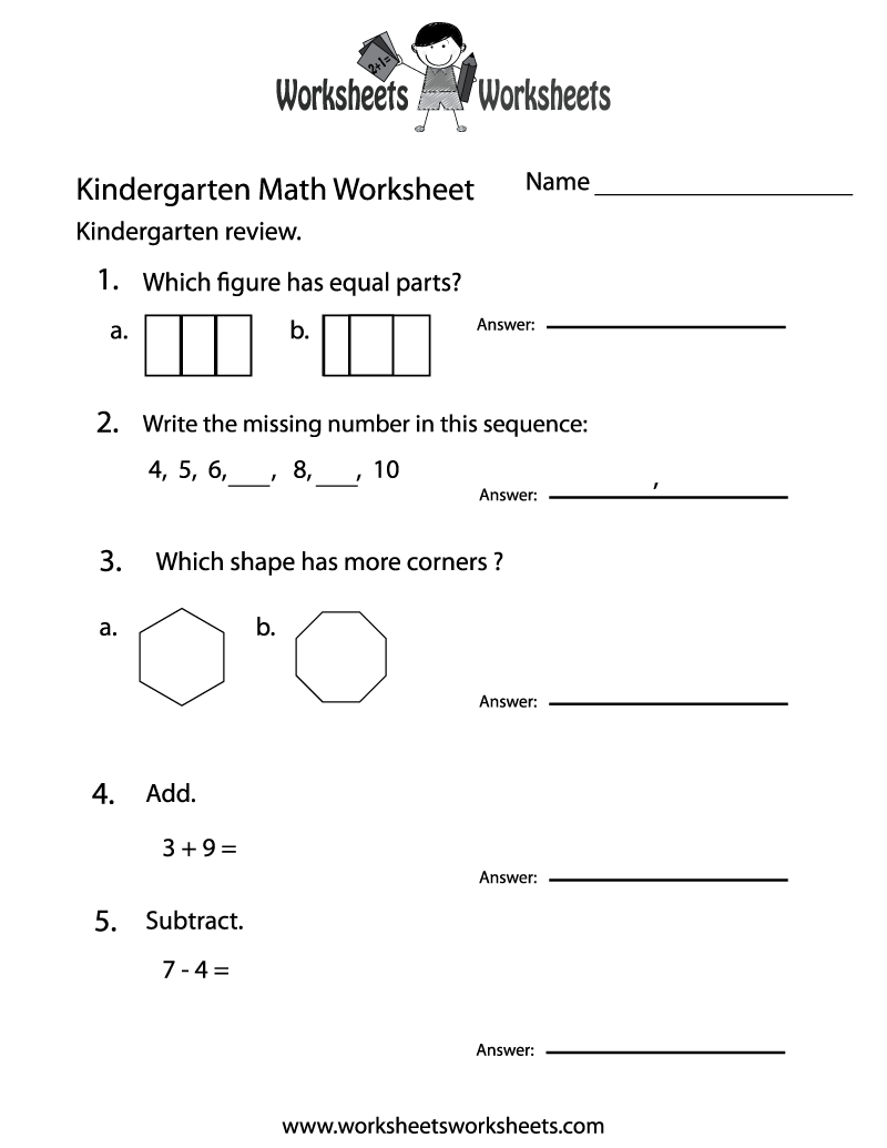 Free Printable Pre K Math Worksheets Free Printable Pre K Math Worksheets