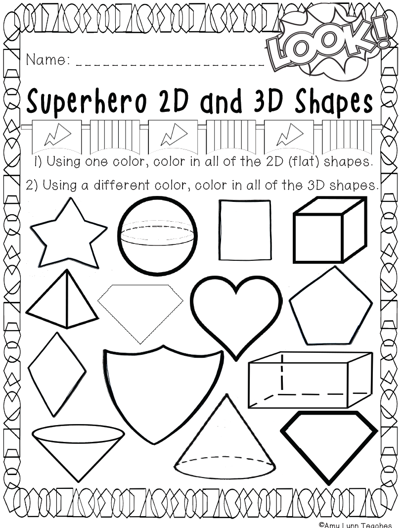 Printable Superhero Worksheets