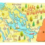 Lake Winnipesaukee Map Etsy