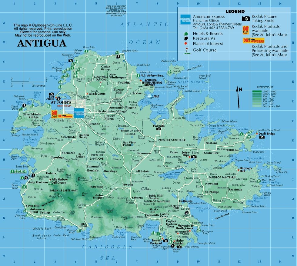 Large Antigua Island Maps For Free Download And Print High Resolution And Detailed Maps