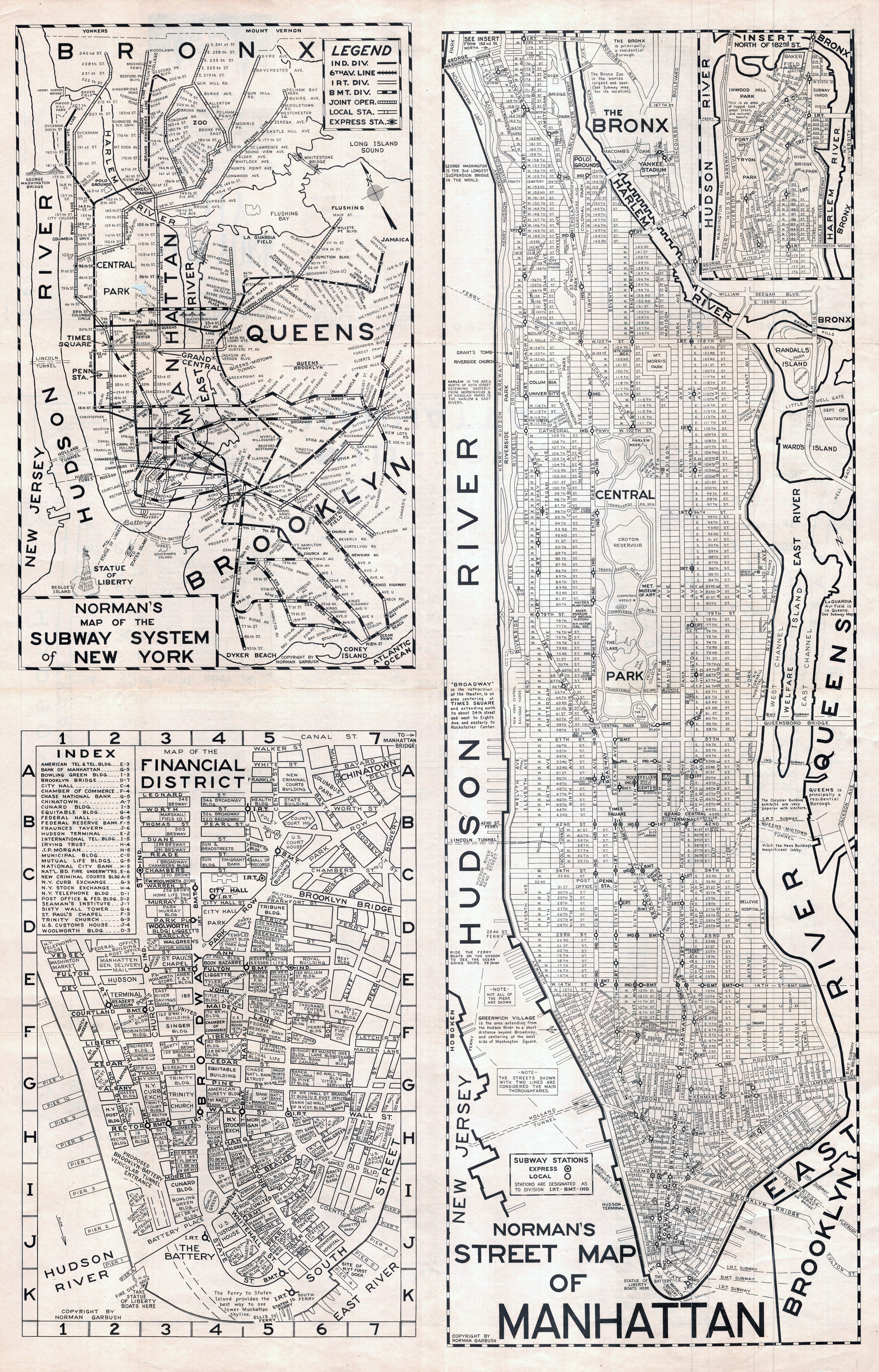 Printable Manhattan Map