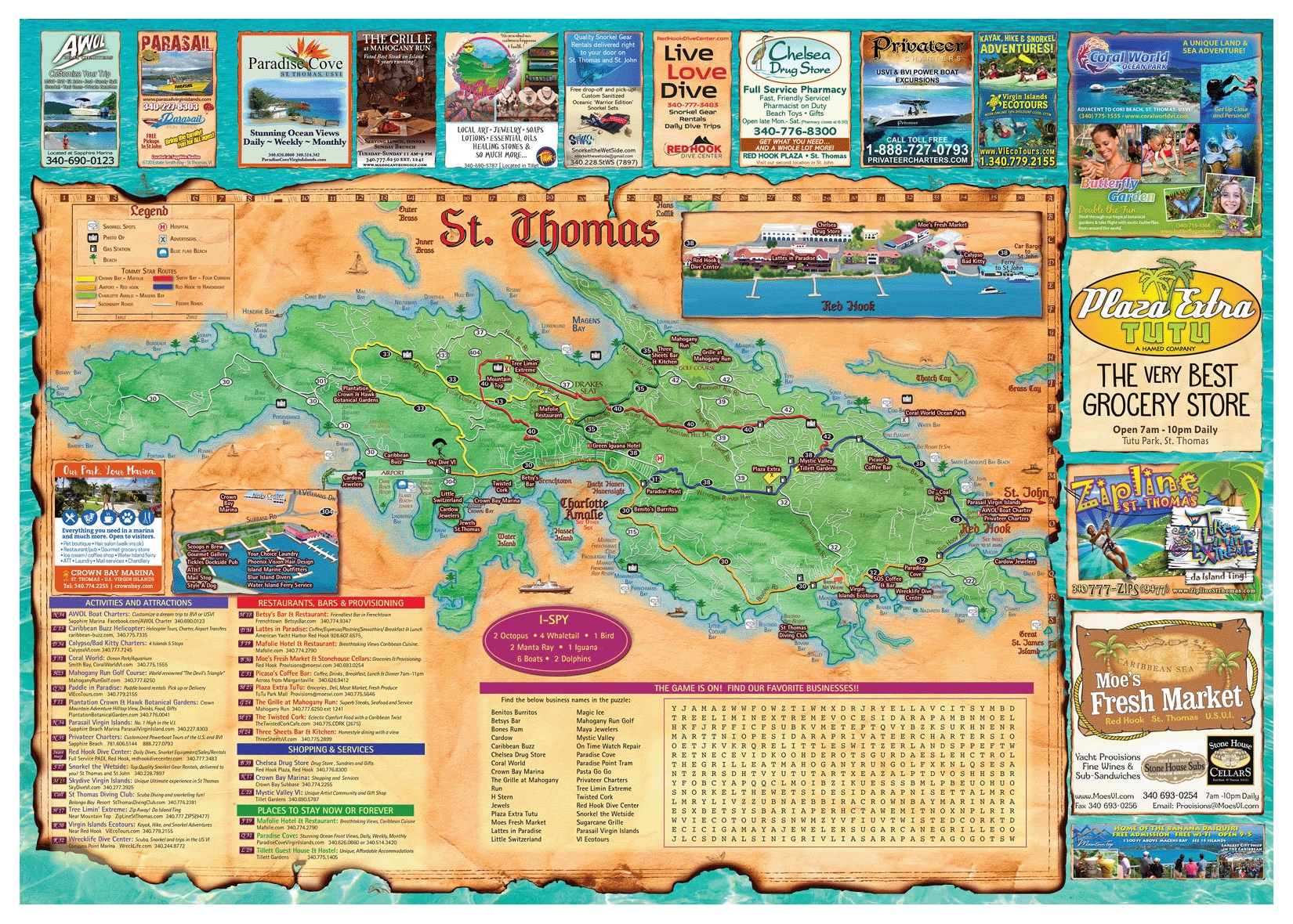 Large Travel Illustrated Map Of St Thomas Island US Virgin Islands US Virgin Islands United States Virgin Islands USVI North America Mapsland Maps Of The World