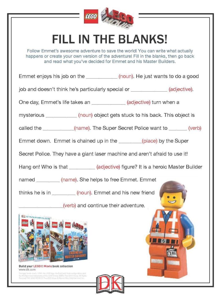 LEGO Printables And Activities Brightly