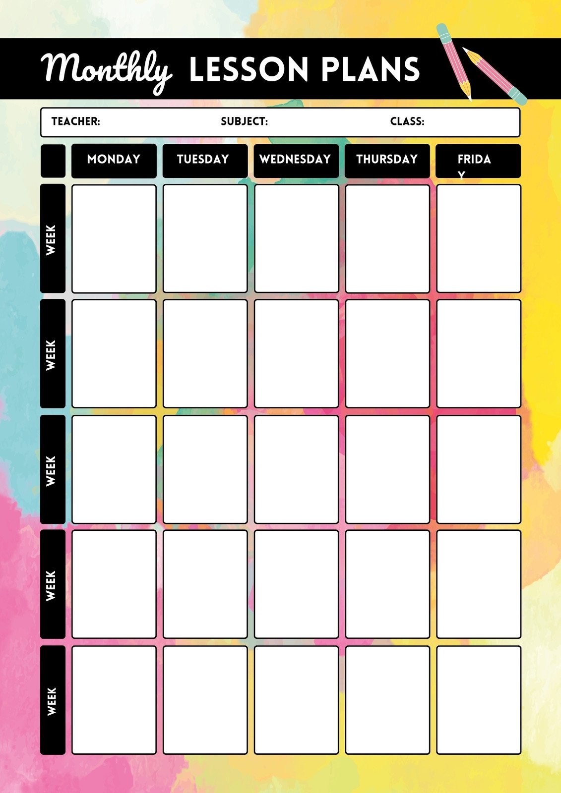 Lesson Plan Templates You Can Customize For Free Canva