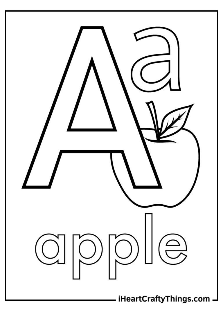 Letter A Coloring Pages 100 Free Printables 