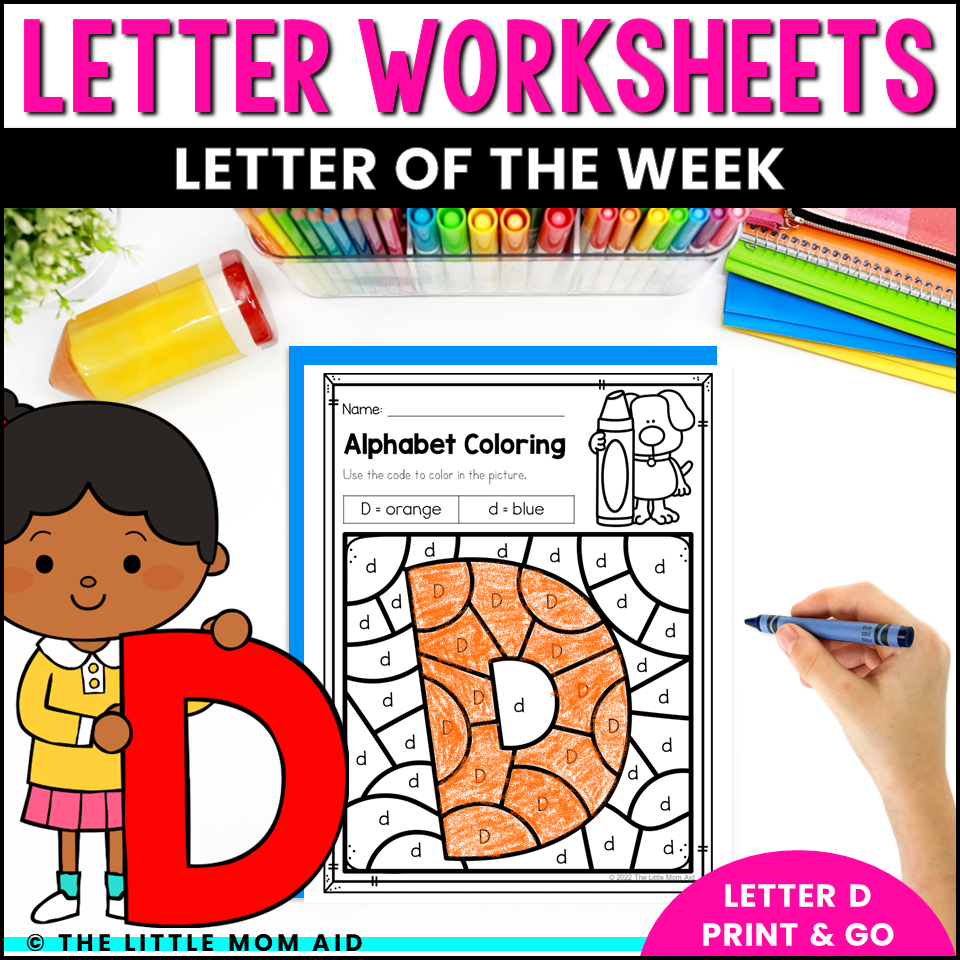Letter D Worksheets Letter Of The Week D Alphabet Printables The Little Mom Aid Letter D Worksheets Letter Of The Week D Alphabet Printables The Little Mom Aid