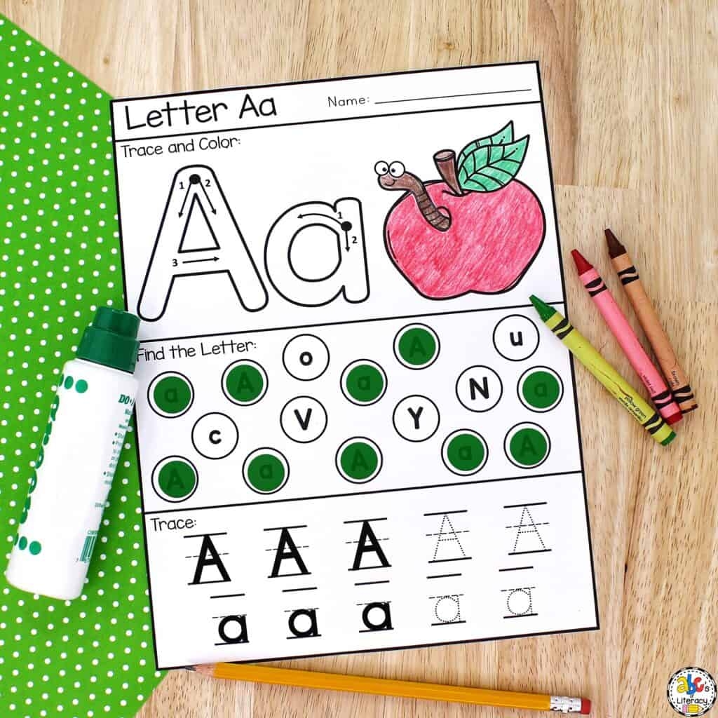 Printable Letter Recognition Worksheets