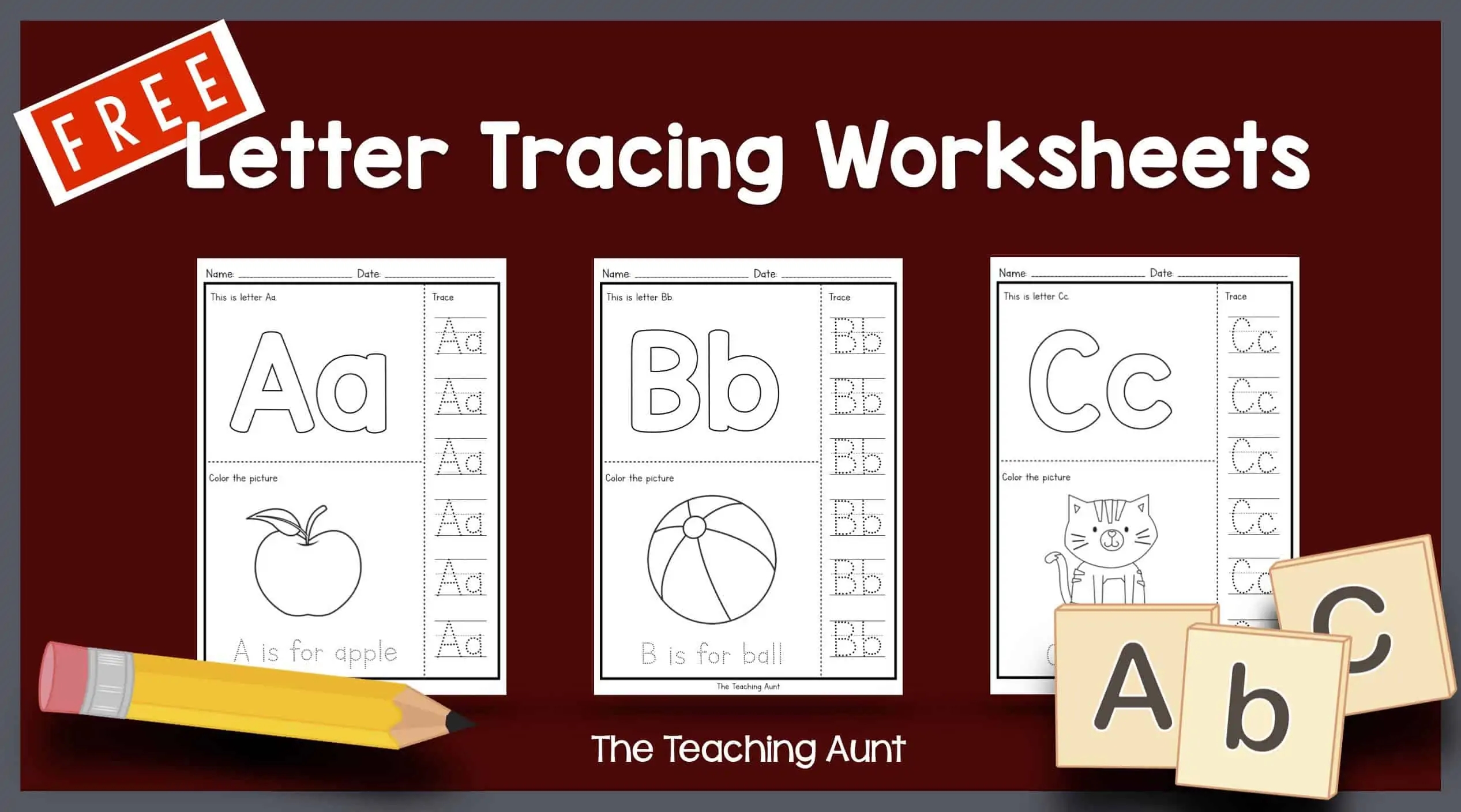 Printable Alphabet Tracing Worksheets