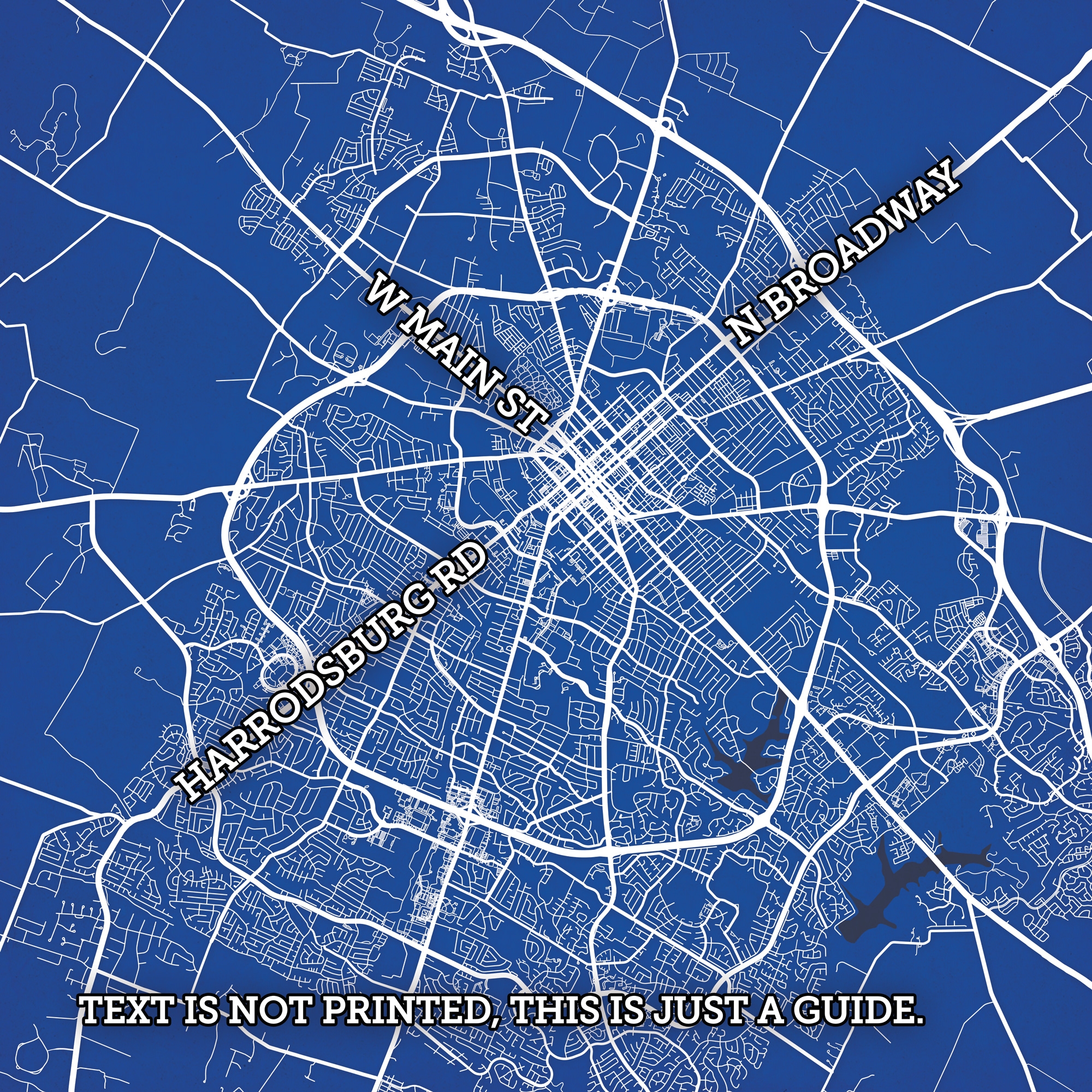 Lexington Kentucky Map Art City Prints