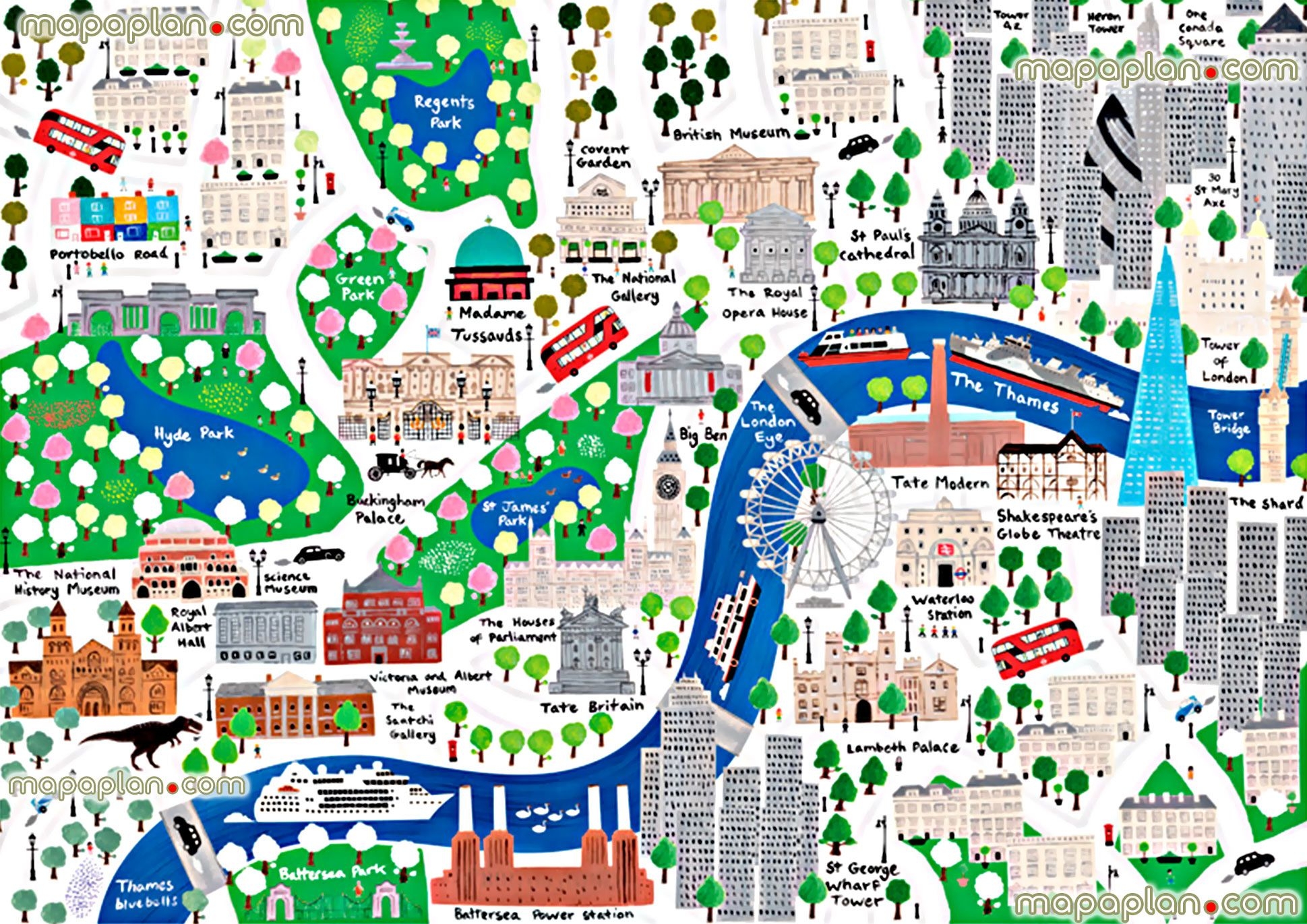 London Top Tourist Attractions Map Beautiful Colorful London Worksheets Library
