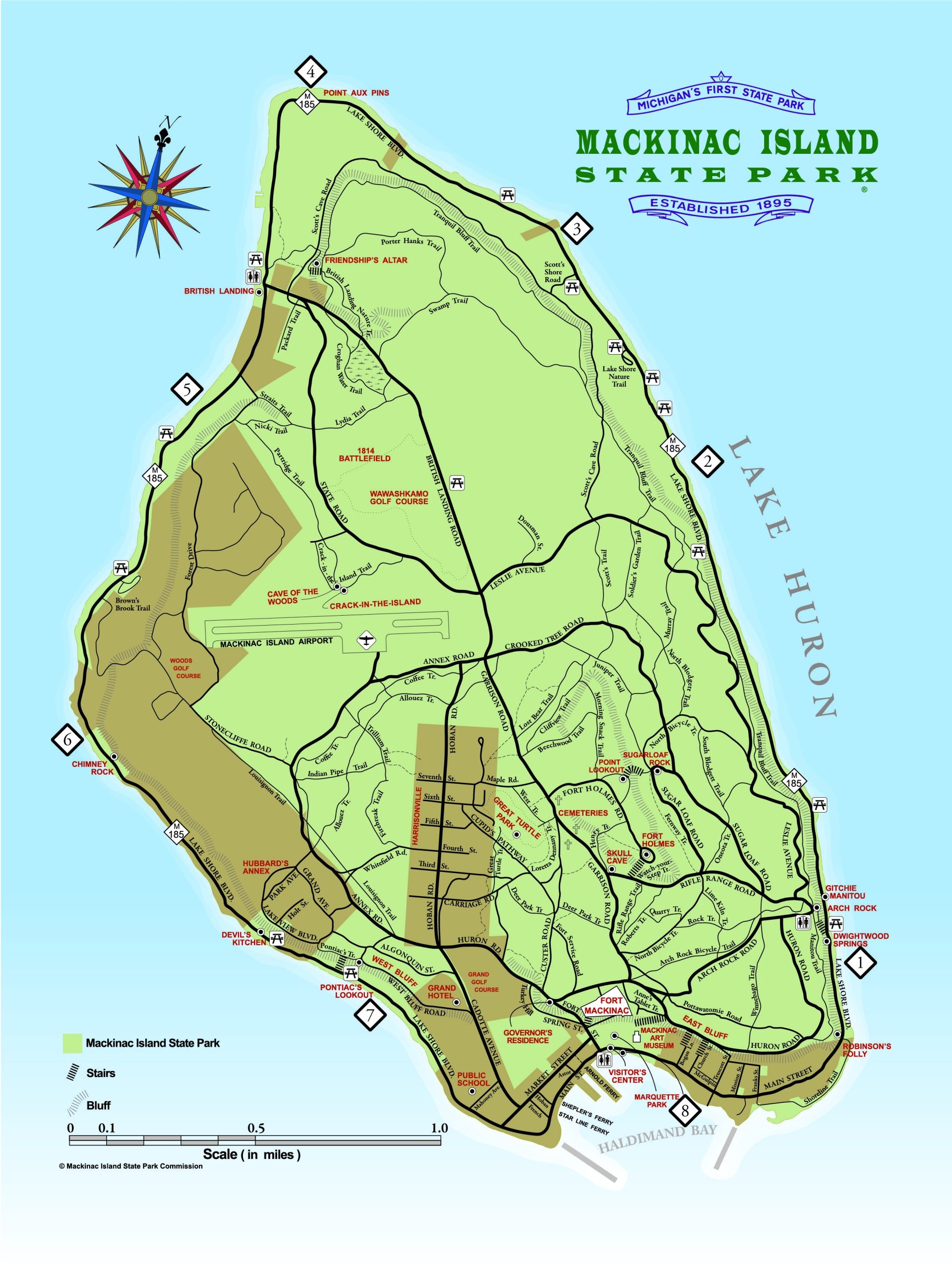 Mackinaw City Michigan Hiking And Bicycle Trails Mackinaw City Chamber Of Commerce