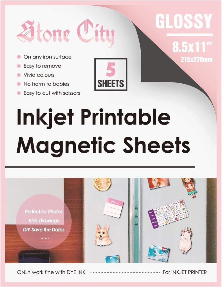 Magnet Paper Bulk Printable Magnet Sheets Glossy 13 5mil 8 5x11 Inches For Inkjet Printers 50 Sheets 8 5x11 Magnet Sheets