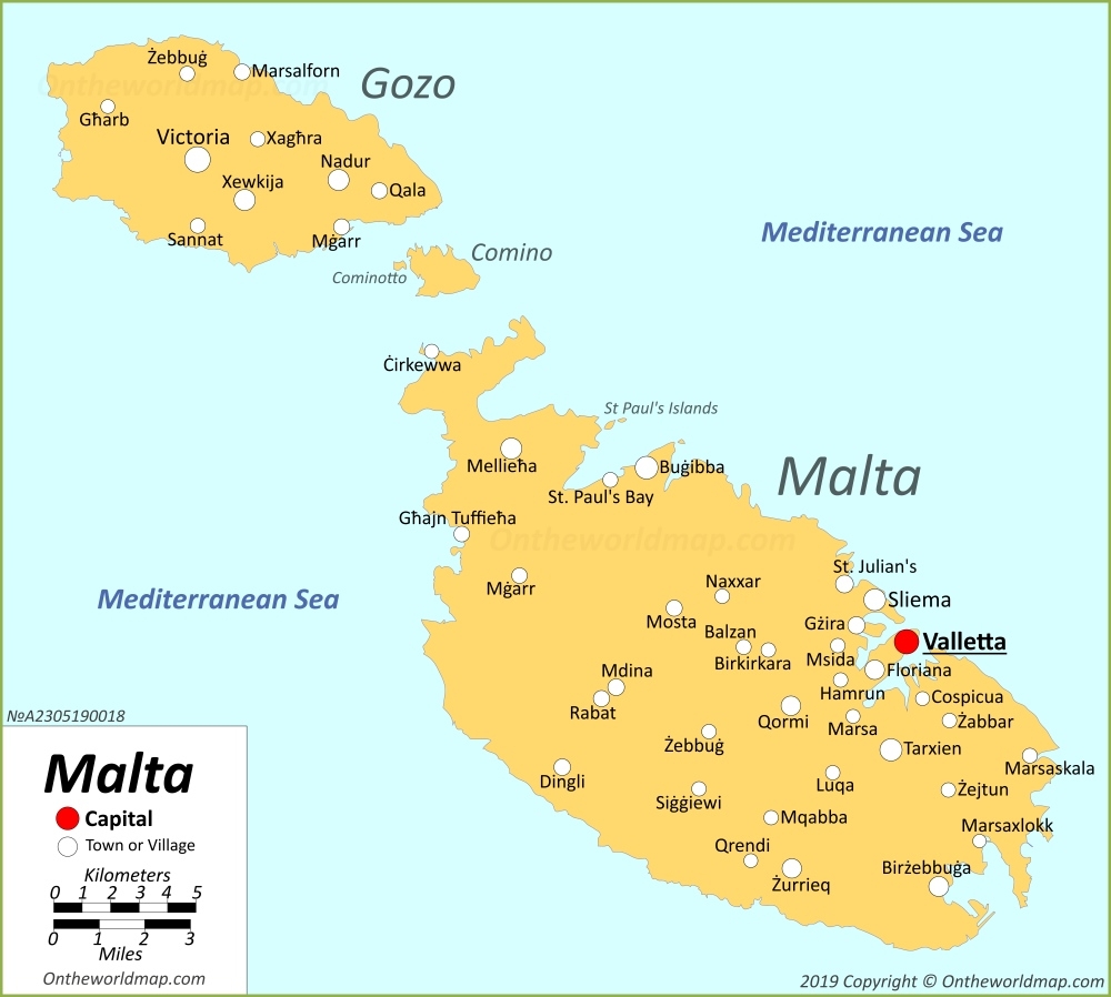 Malta Map Detailed Maps Of Malta