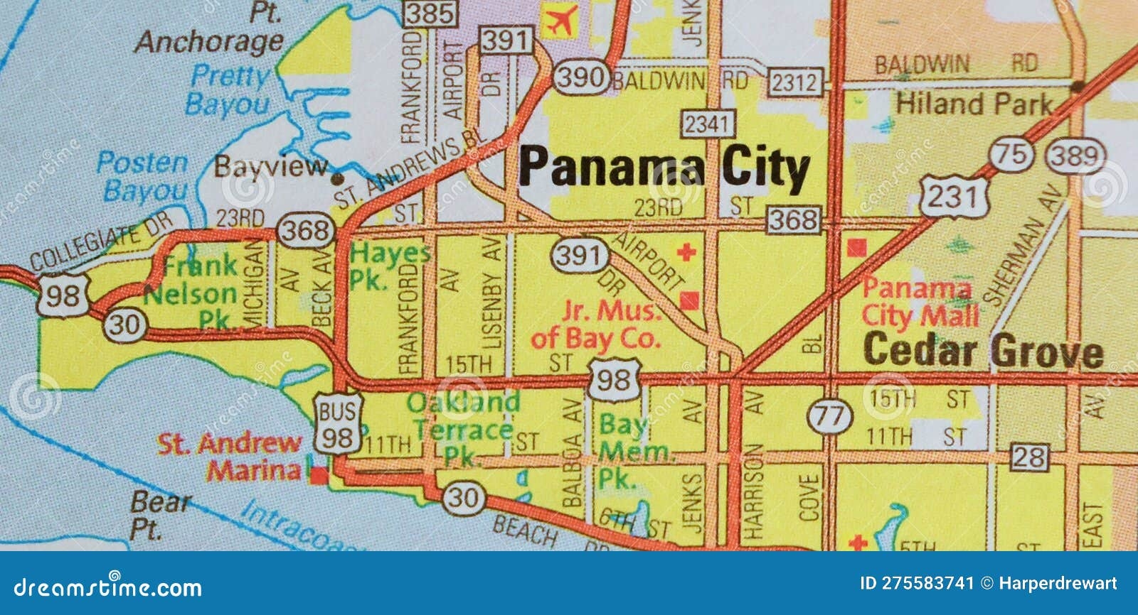 Printable Panama City Beach Map