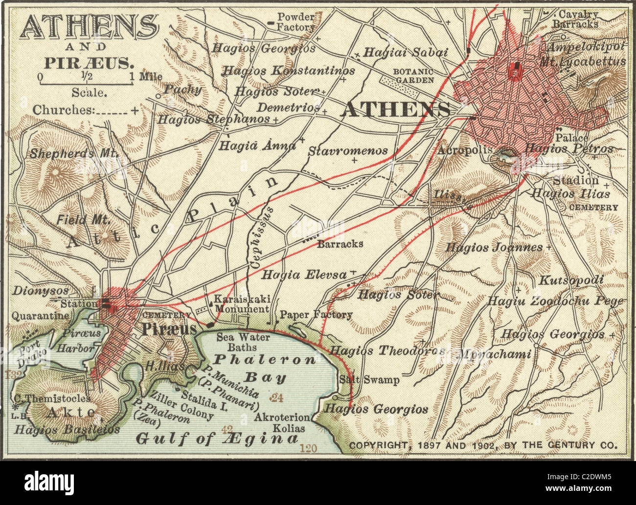 Map Of Athens Hi res Stock Photography And Images Alamy