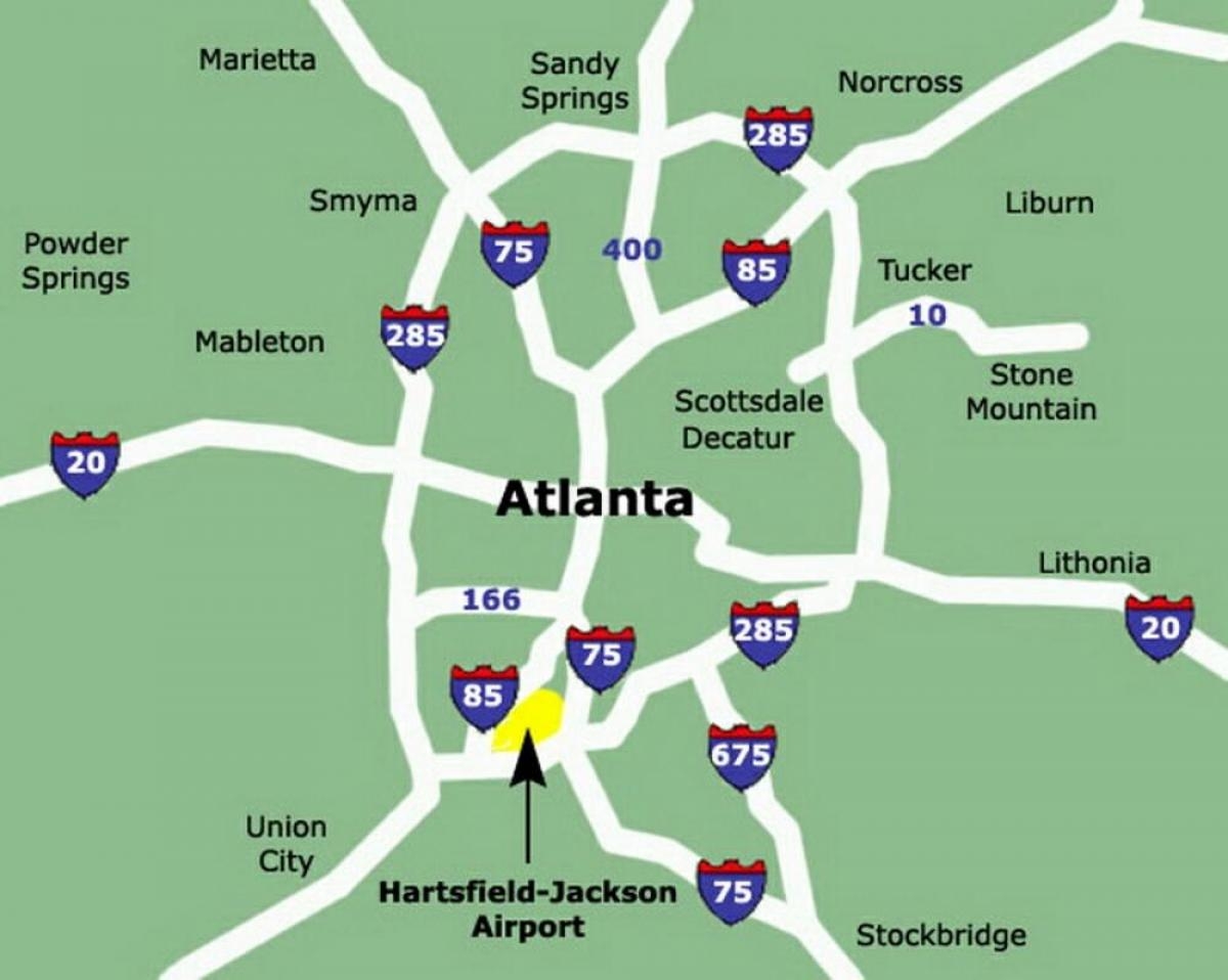 Printable Map Of Atlanta Airport