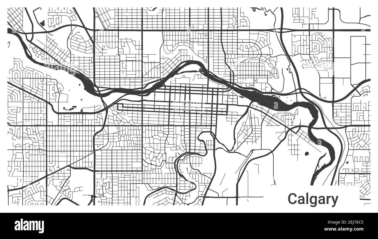 Printable Map Of Calgary