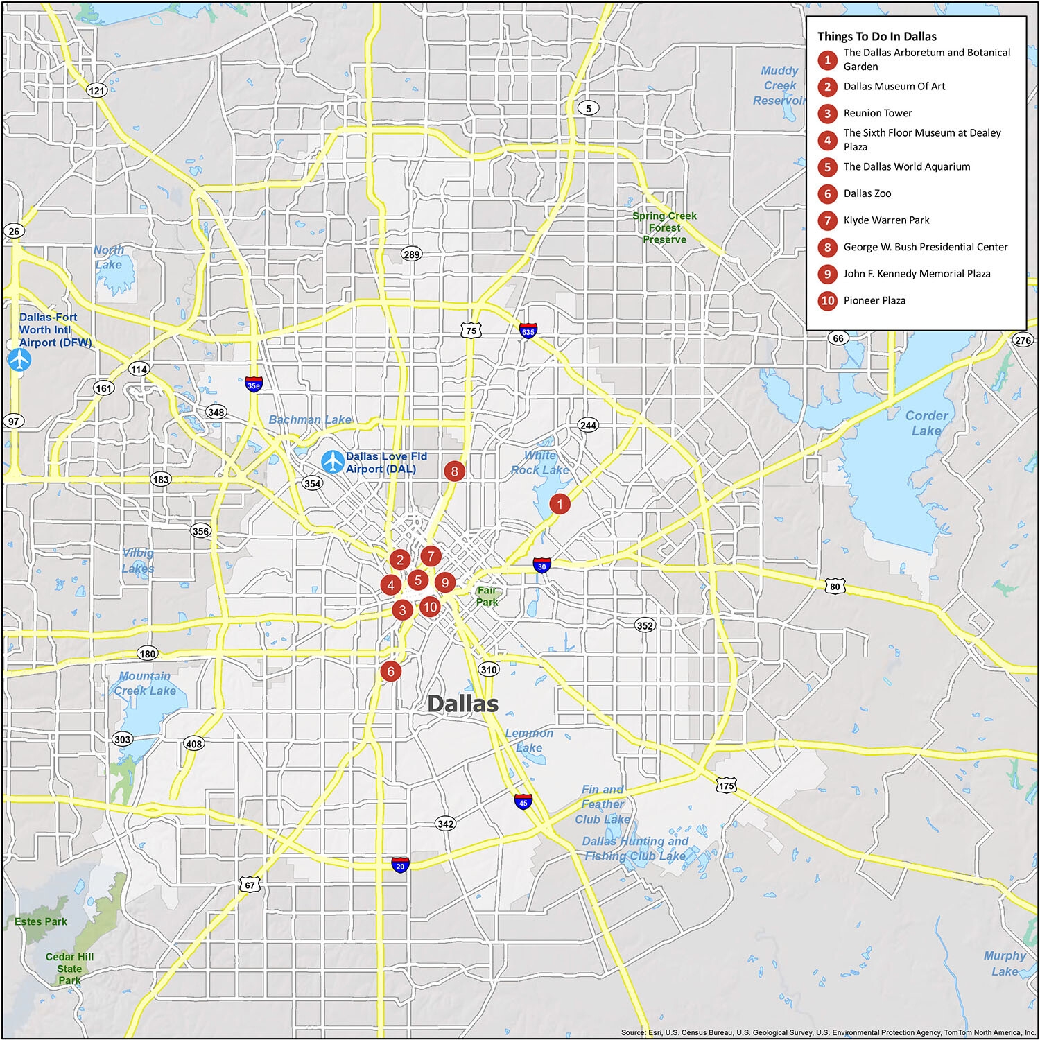 Map Of Dallas Texas GIS Geography Map Of Dallas Texas GIS Geography