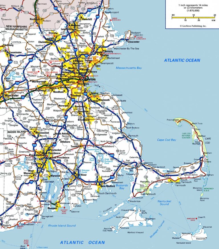 Map Of Eastern Massachusetts Ontheworldmap