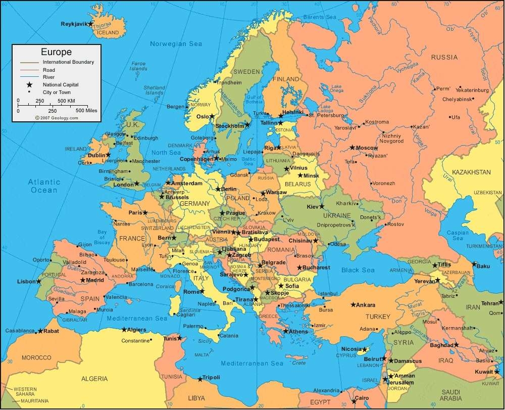 Map Of Europe To Print Free And In HIGH Quality Map Of Europe To Print Free And In HIGH Quality
