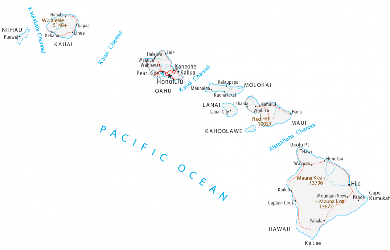 Printable Hawaii Map Printable Hawaii Map
