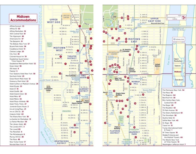 Map Of Midtown Manhattan Printable Printable Walking Map Of Midtown Manhattan New York USA 