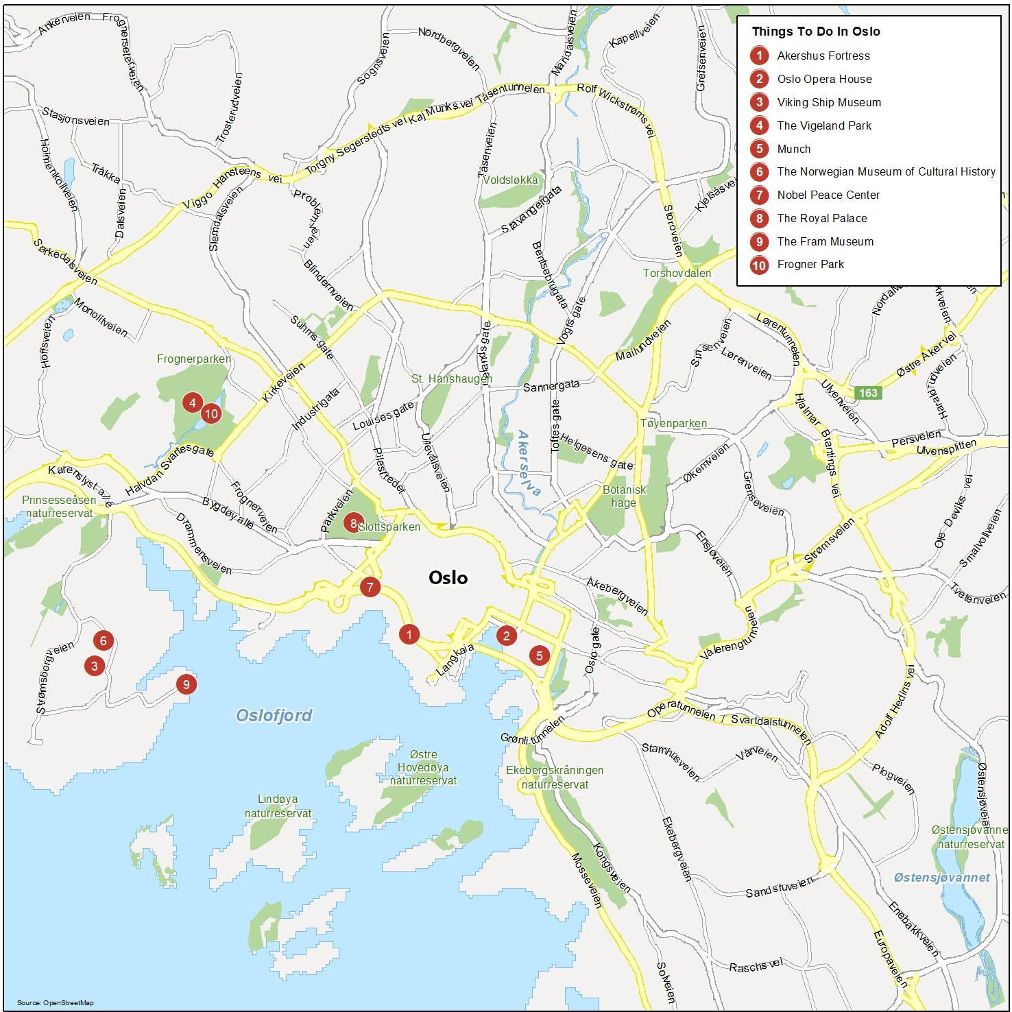 Map Of Oslo Norway GIS Geography