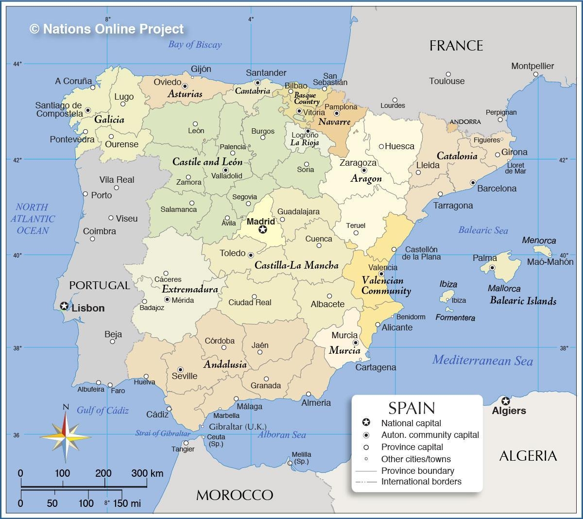 Map Of Spain Offline Map And Detailed Map Of Spain Map Of Spain Offline Map And Detailed Map Of Spain