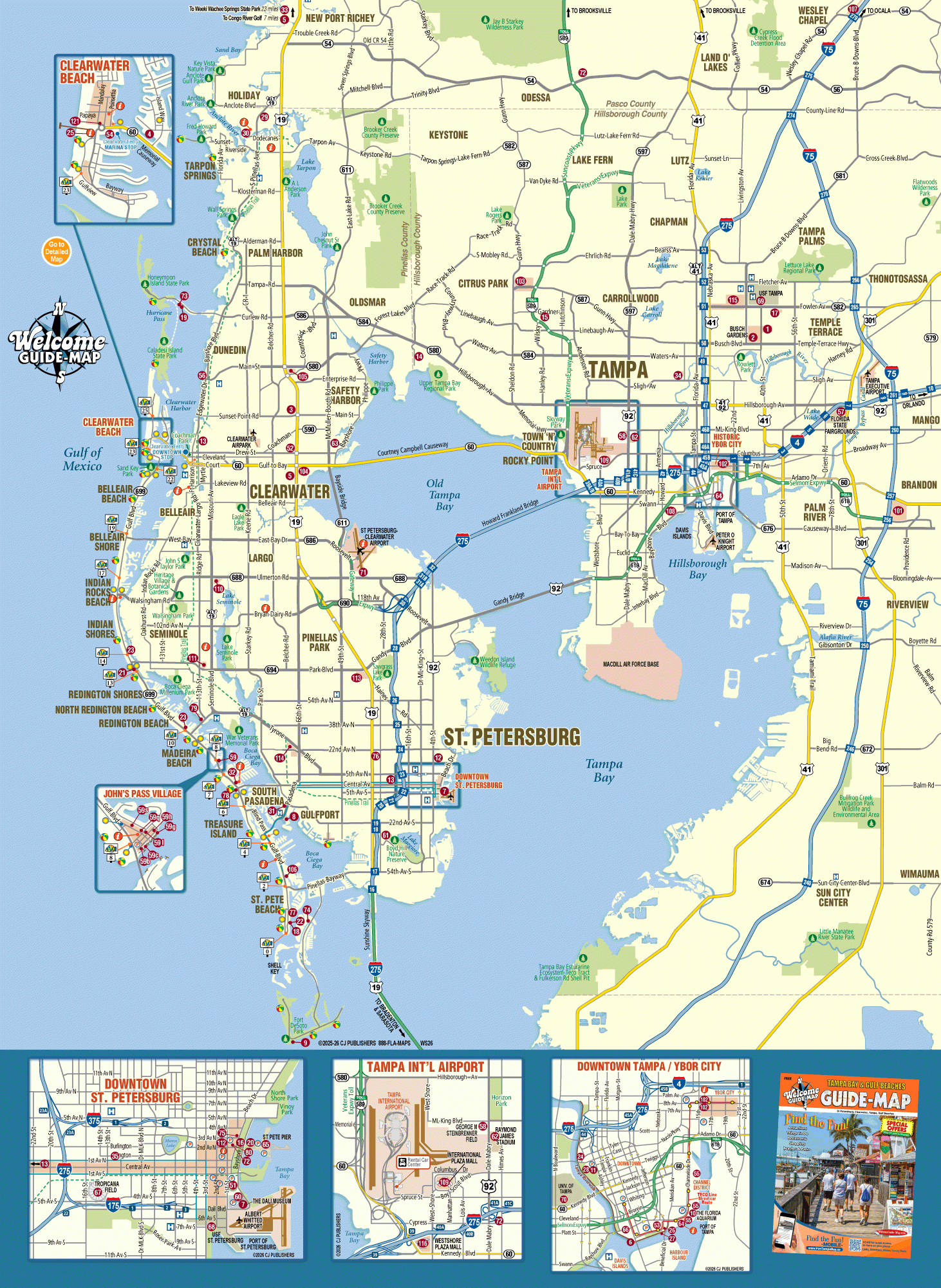 Map Of Tampa Bay Florida Welcome Guide Map To Tampa Bay Florida Tampa Bay Florida Map Now Online 