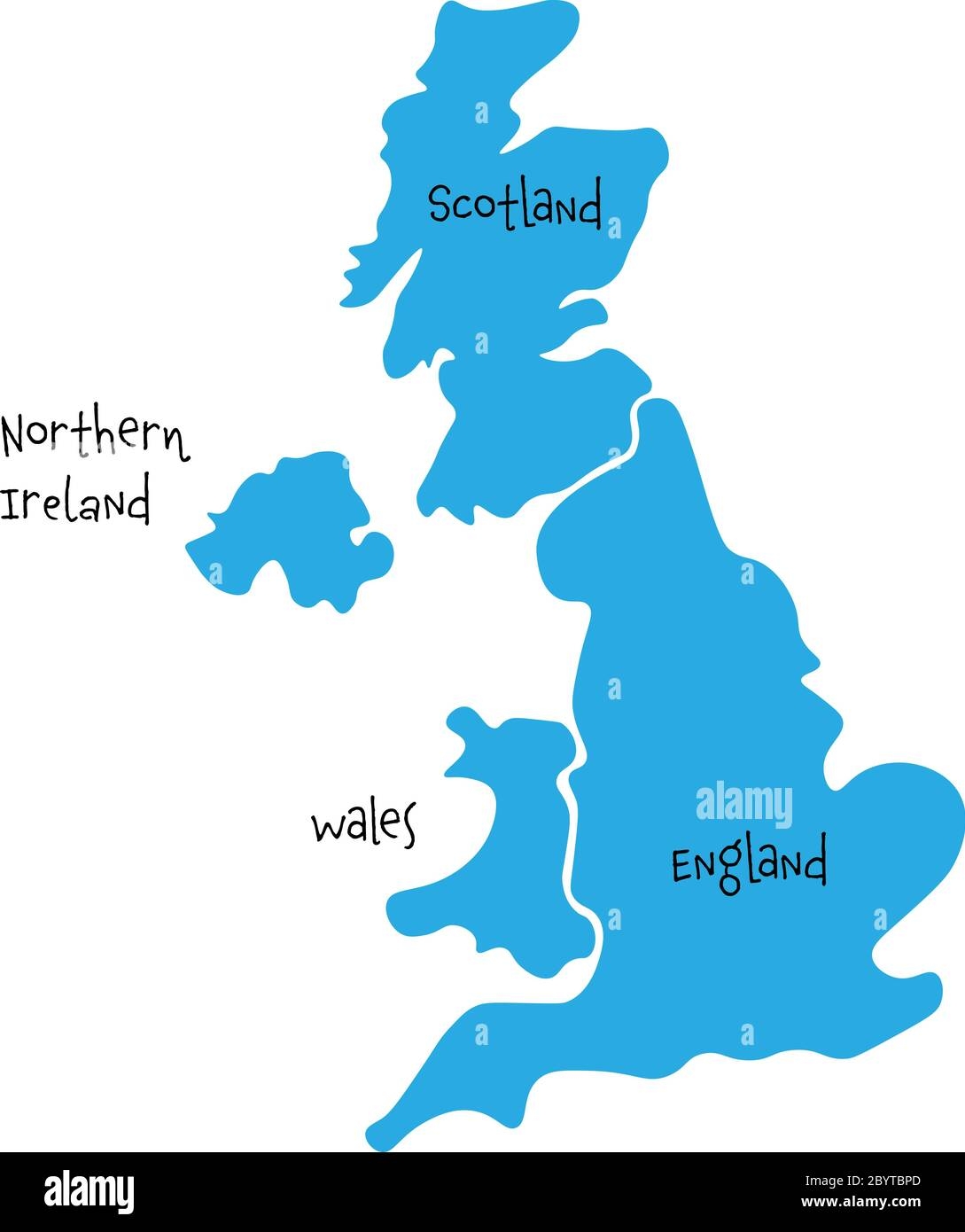 Map Of Uk And Ireland Hi res Stock Photography And Images Alamy Worksheets Library