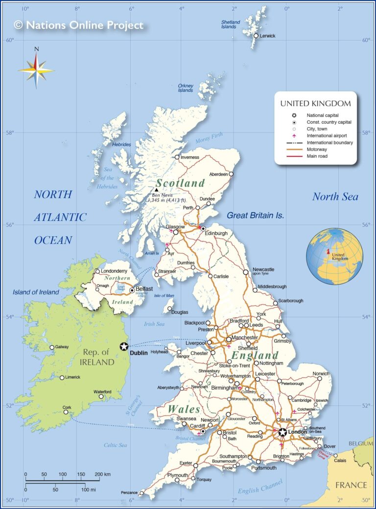 Map Of United Kingdom UK Offline Map And Detailed Map Of United Kingdom UK 