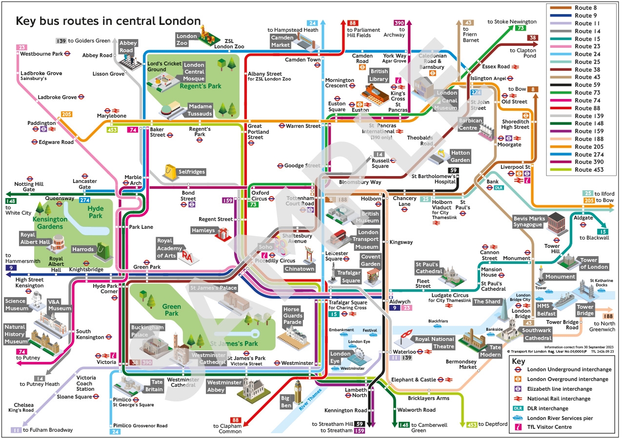 Map Sizes Formats Transport For London
