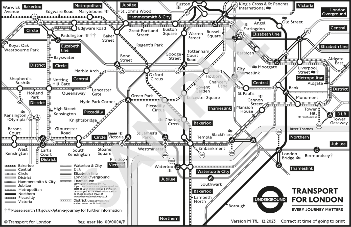 Map Sizes Formats Transport For London