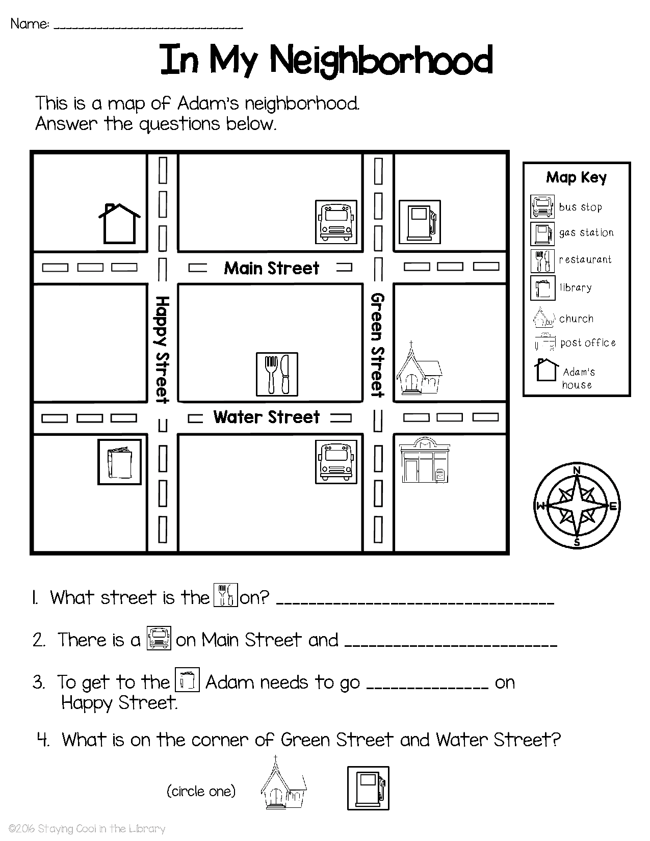 Map Skills Worksheets Library