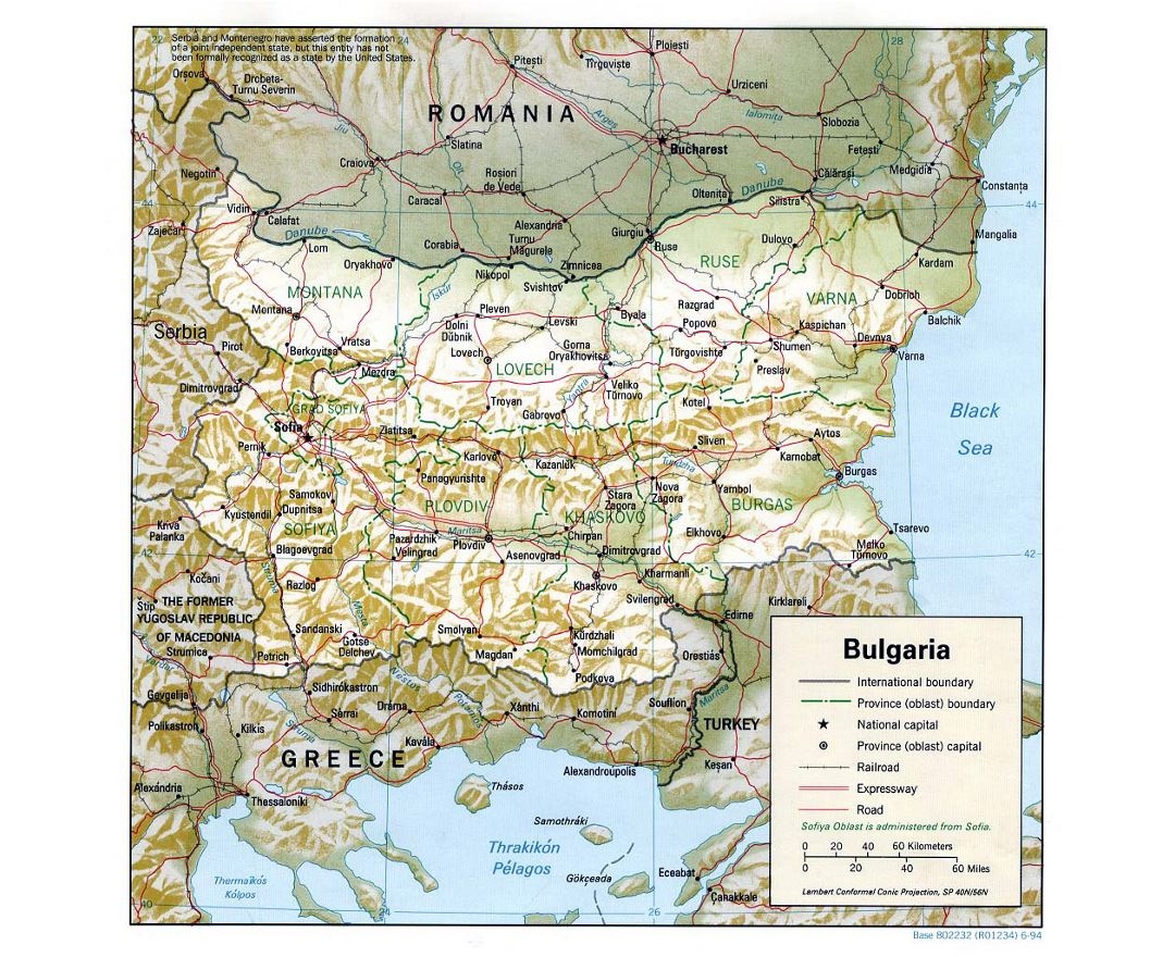 Maps Of Bulgaria Collection Of Maps Of Bulgaria Europe Mapsland Maps Of The World
