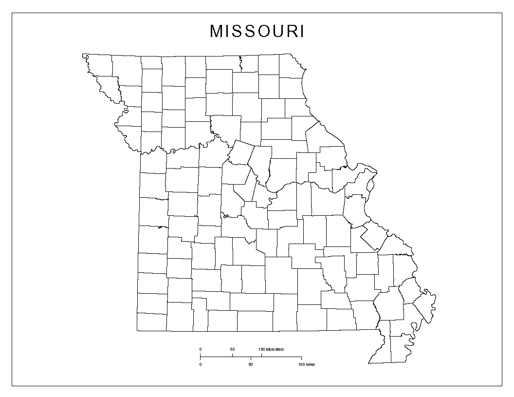 Missouri County Map Printable