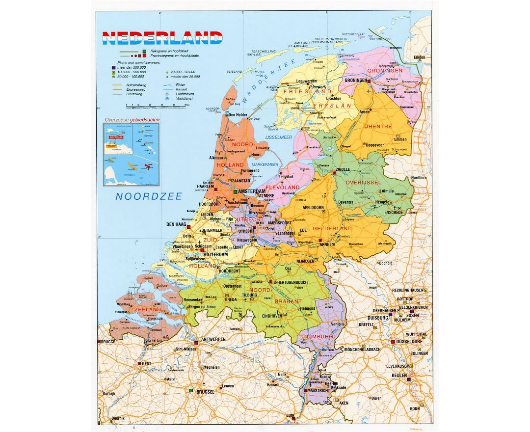 Maps Of Netherlands Collection Of Maps Of Holland Europe Mapsland Maps Of The World