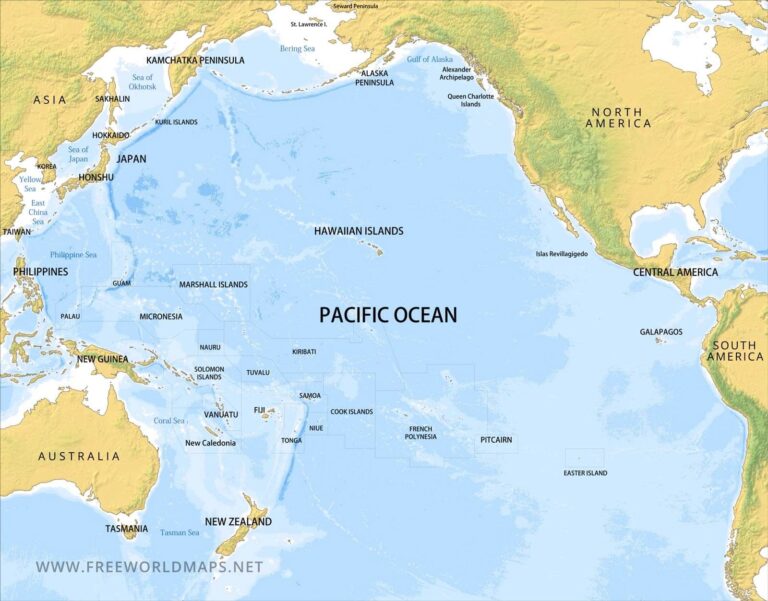 Maps Of The Pacific Ocean