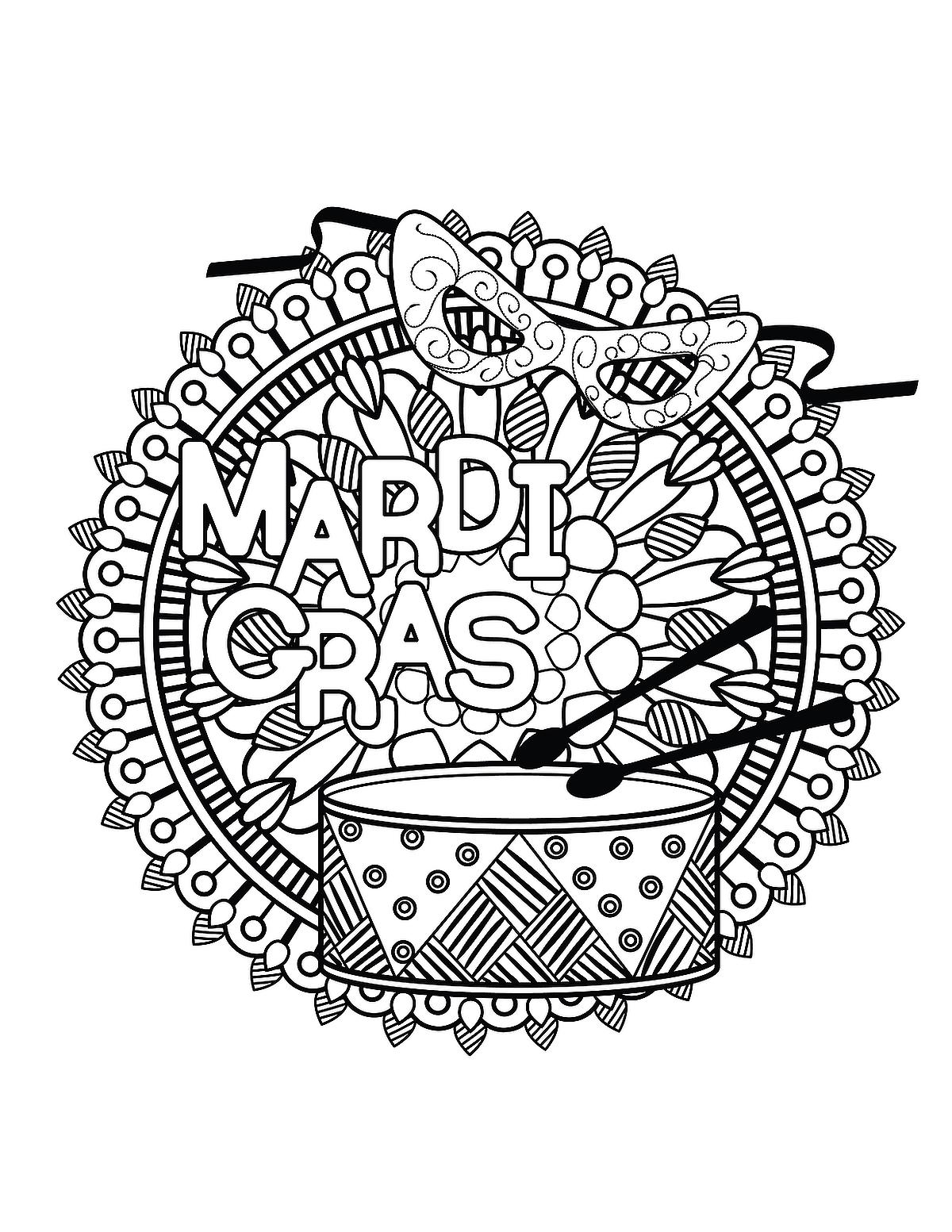Mardi Gras Coloring Pages 10 Printable Coloring Pages Of Mardi 