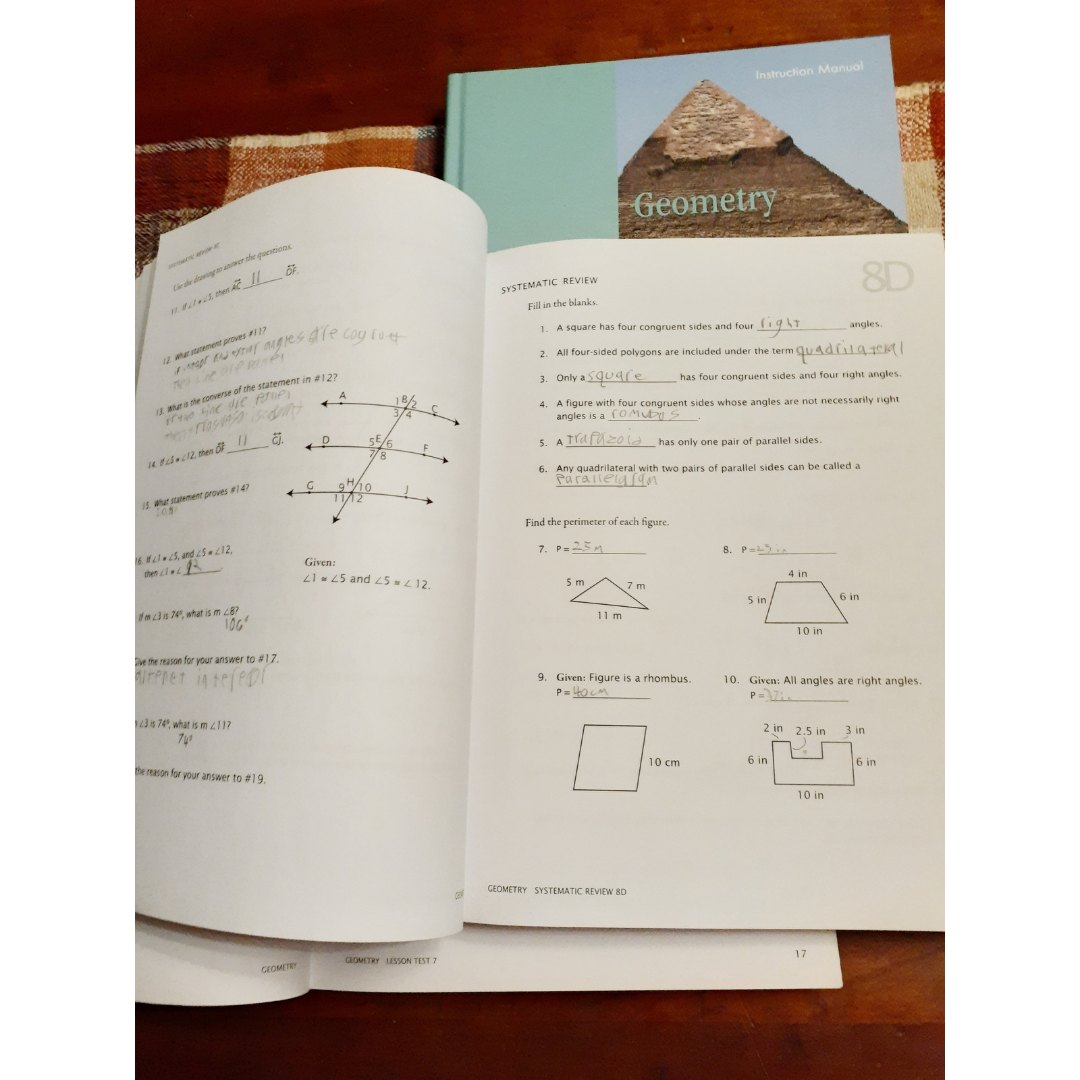 Math U See Geometry A Timberdoodle Review Worksheets Library