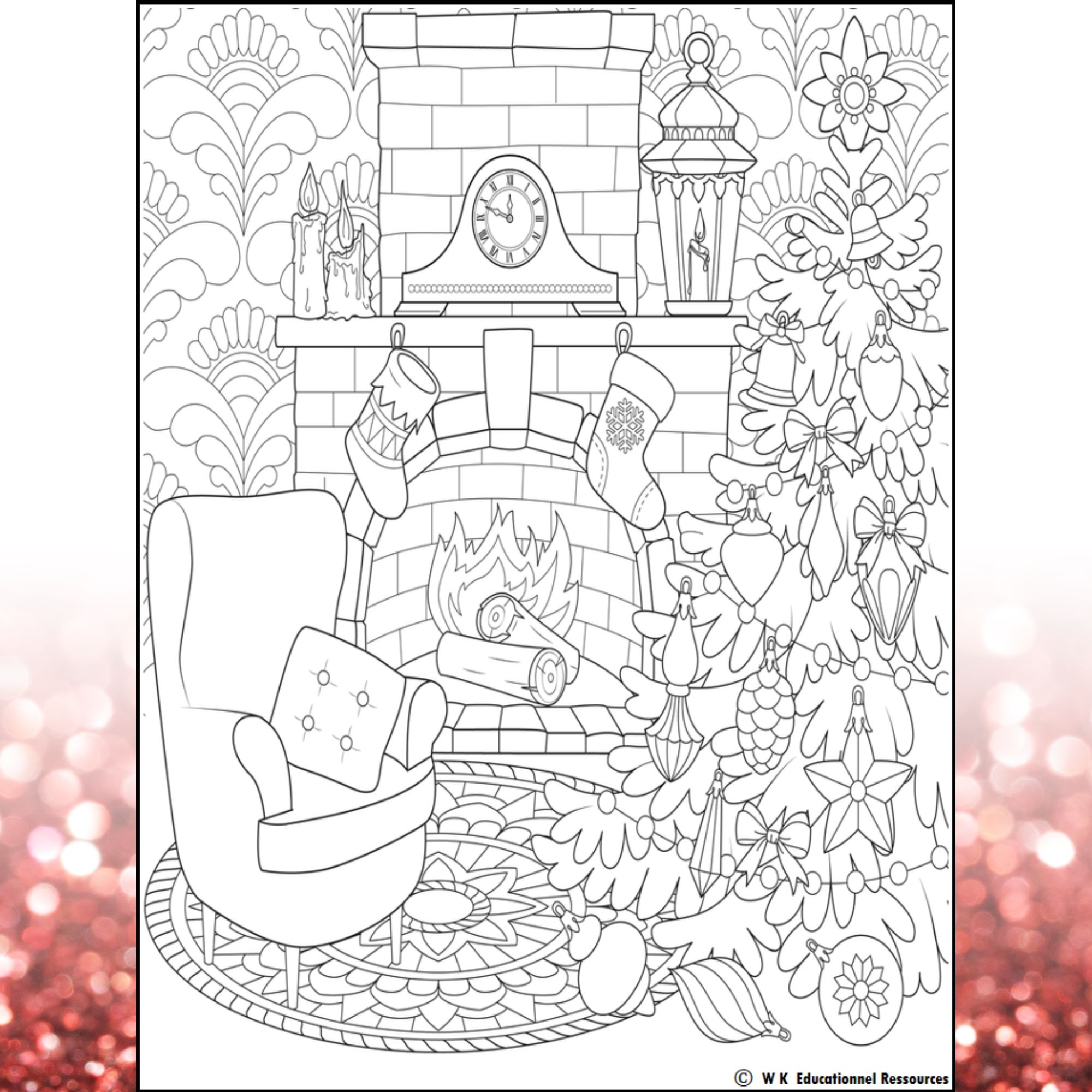 Printable Holiday Coloring Sheets Printable Holiday Coloring Sheets