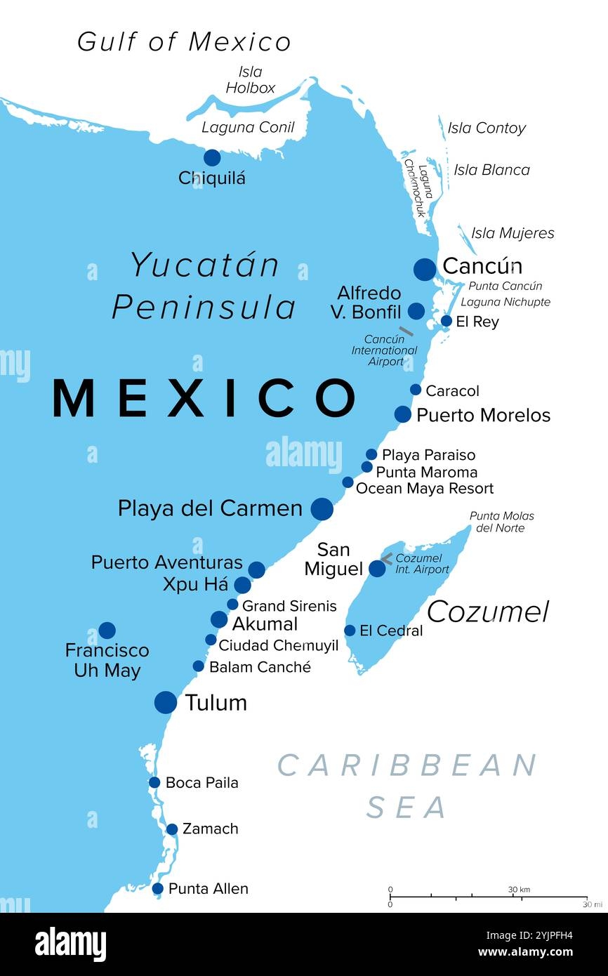 Mexico Map Cancun Hi res Stock Photography And Images Alamy
