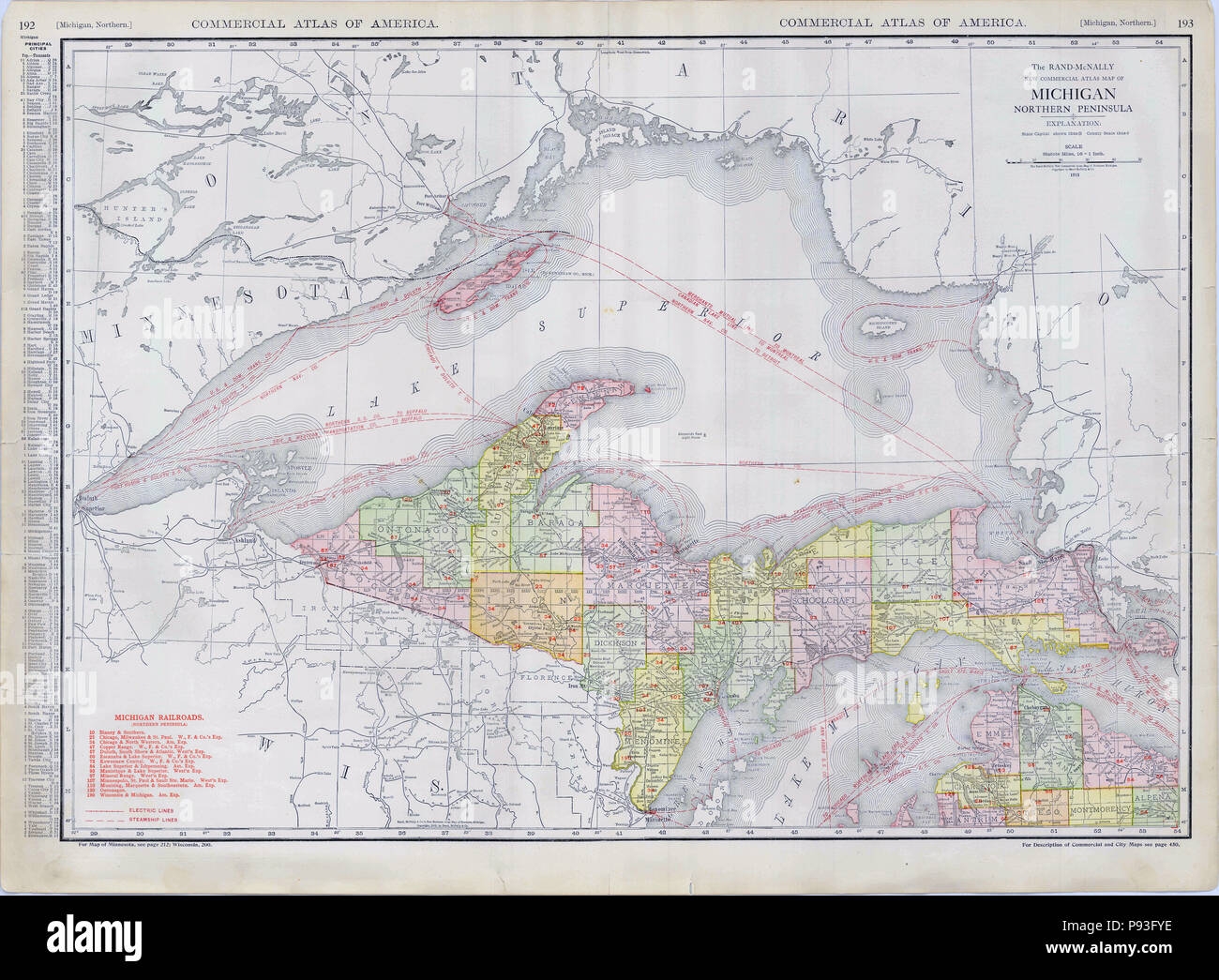 Printable Map Of Upper Peninsula Michigan