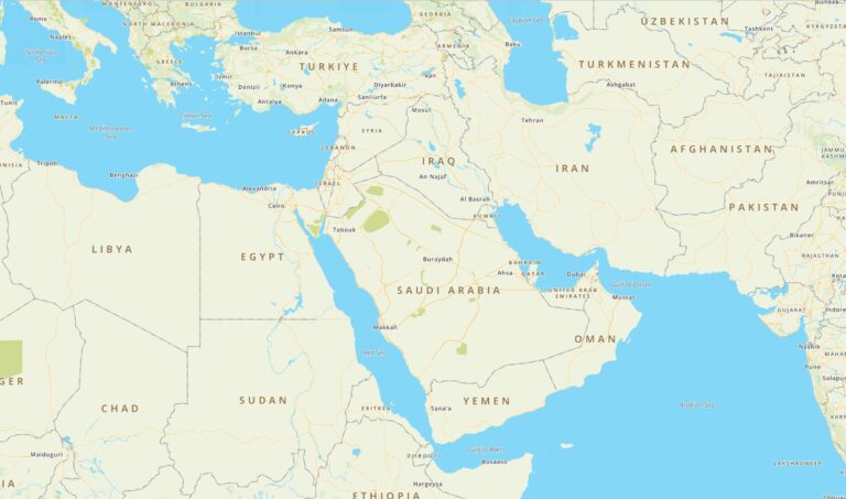 Middle East Map Explore Interactive And Printable Maps Full Country List MapQuest Travel
