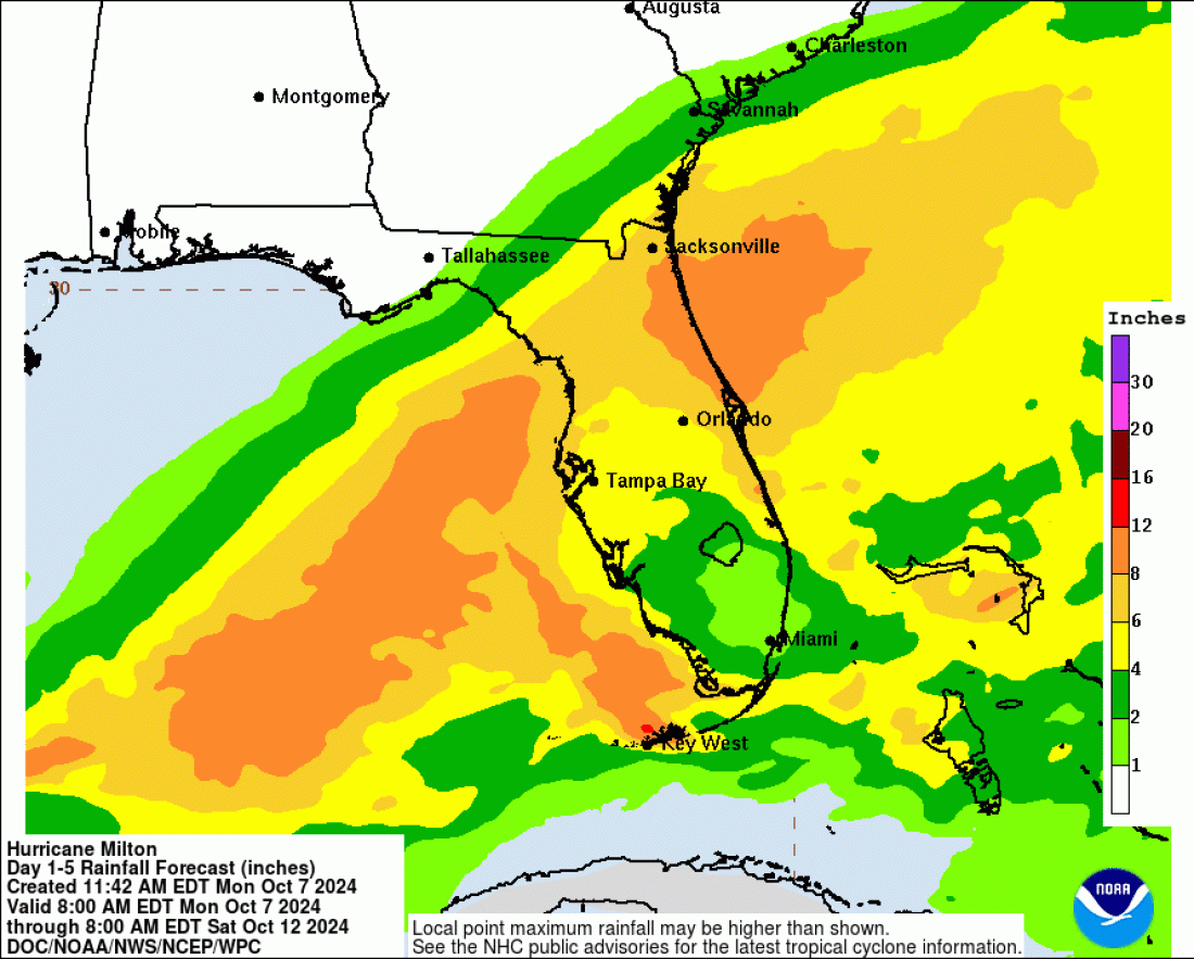 Printable Hurricane Tracking Map Florida
