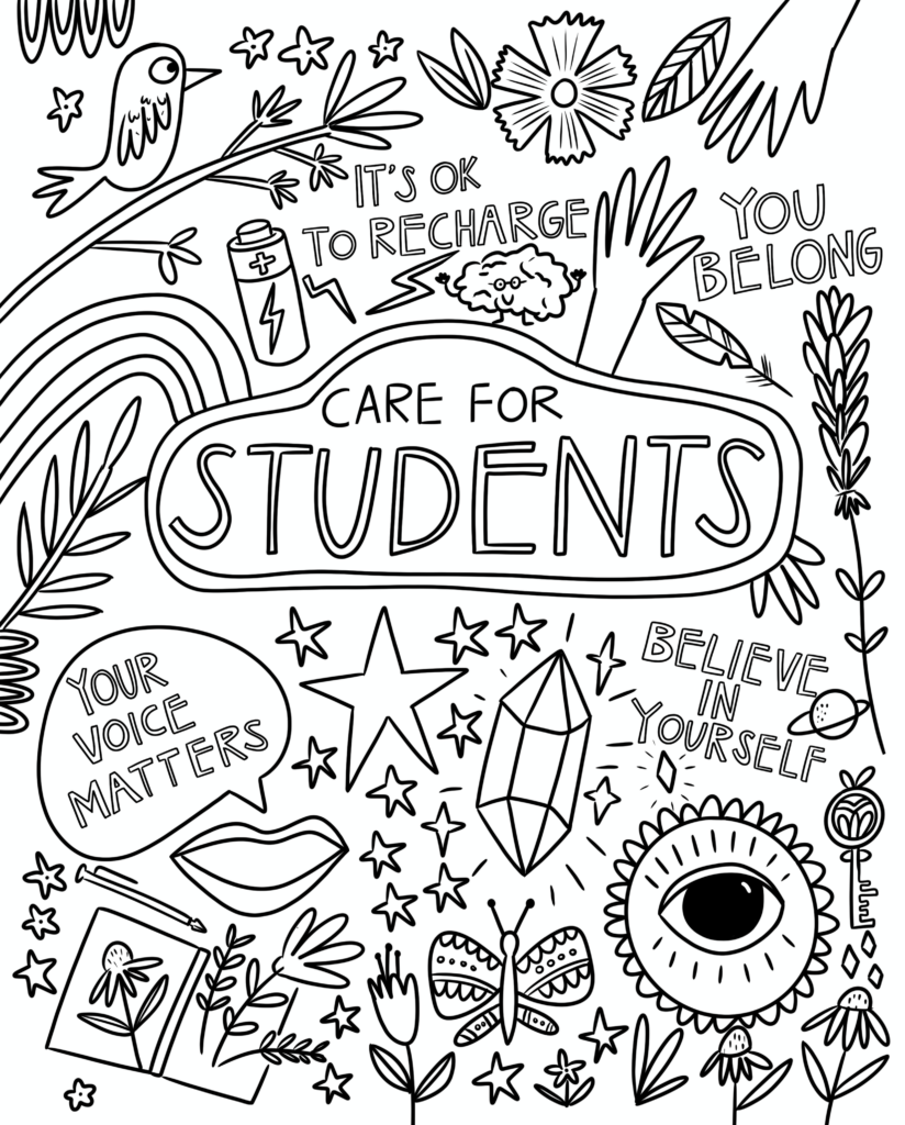 Mental Health Coloring Sheets Printable
