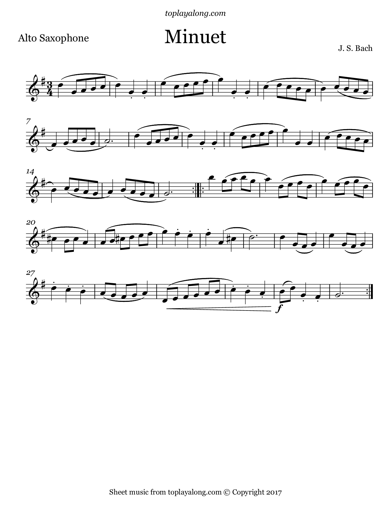 Minuet Toplayalong Minuet Toplayalong